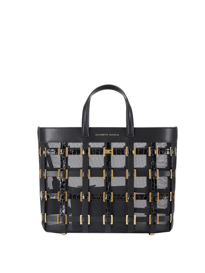 borsa a mano elisabetta franchi da donna - nero