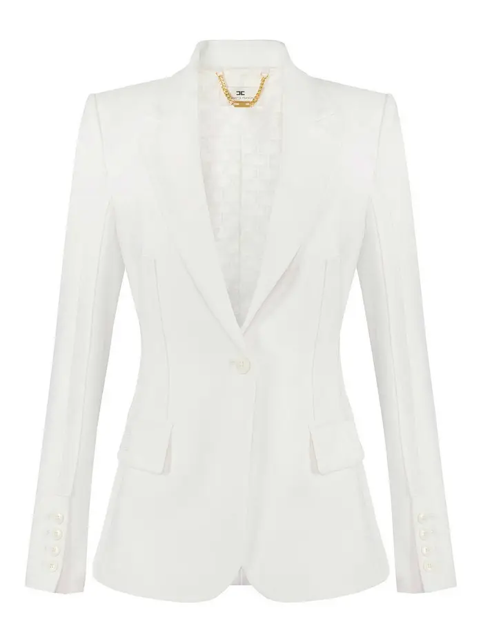 Elisabetta Franchi Giacca Crema