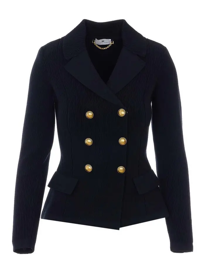 Elisabetta Franchi Maglione lavorato a maglia nero