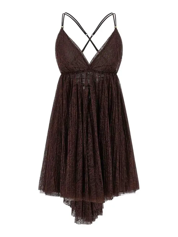 Elisabetta Franchi MiniVestito in pizzo Marrone