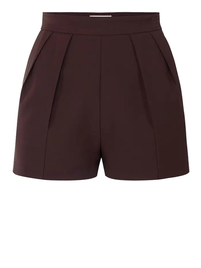 shorts elisabetta franchi da donna - cacao Marrone