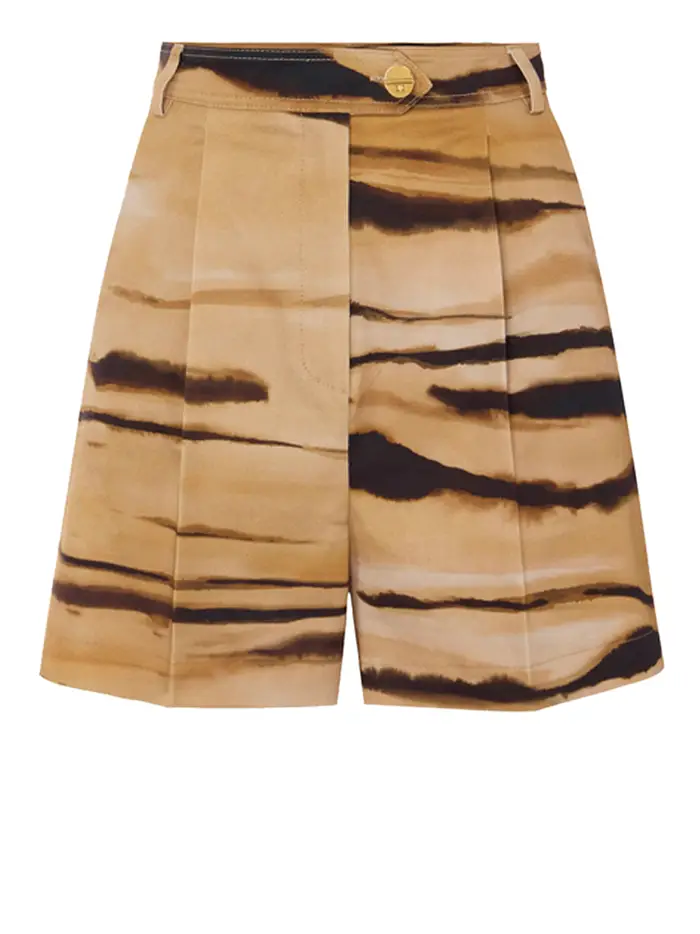 shorts elisabetta franchi da donna - cammello Beige