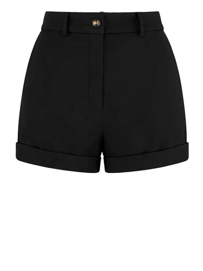 shorts elisabetta franchi da donna - nero