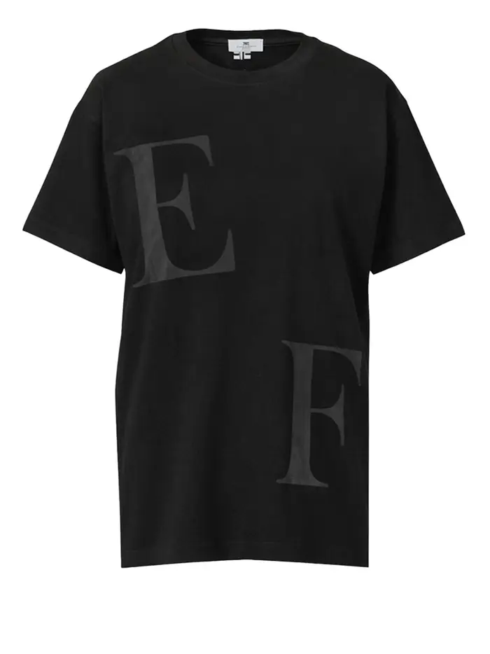 t-shirt elisabetta franchi da donna - nero