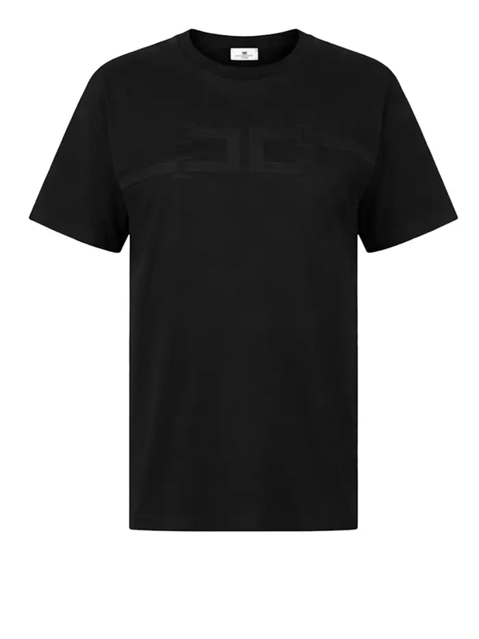 t-shirt elisabetta franchi da donna - nero
