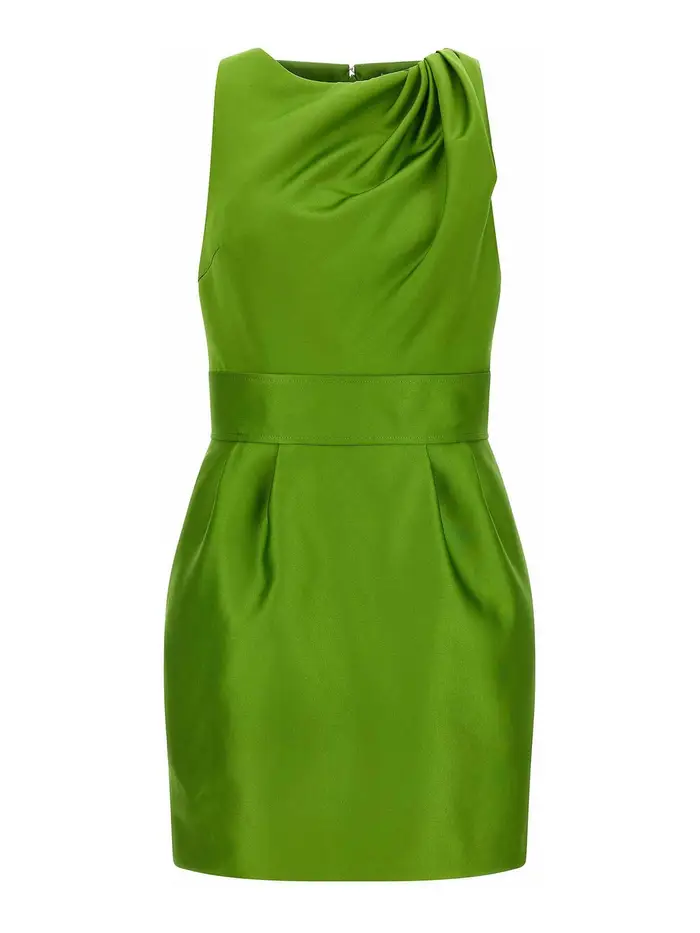 Elisabetta Franchi Vestito in duchesse Verde