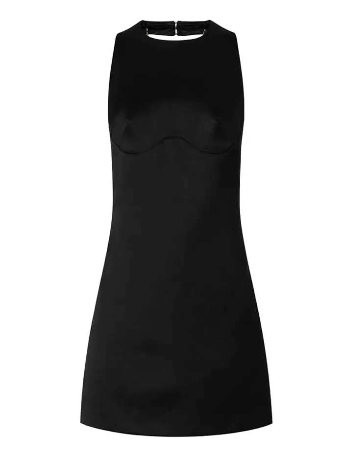 vestito mini elisabetta franchi da donna - nero