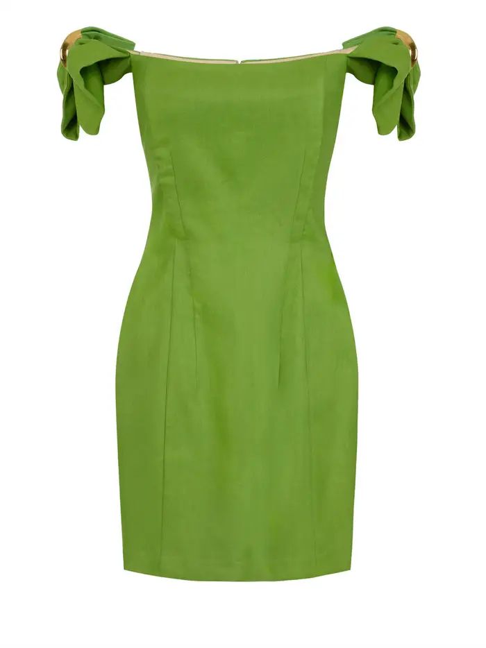 vestito mini elisabetta franchi da donna - verde