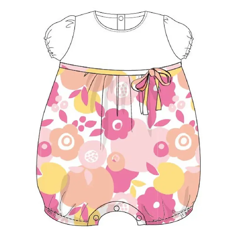 Ellepi Pagliacetto summer 3818 per neonata bianco rosa