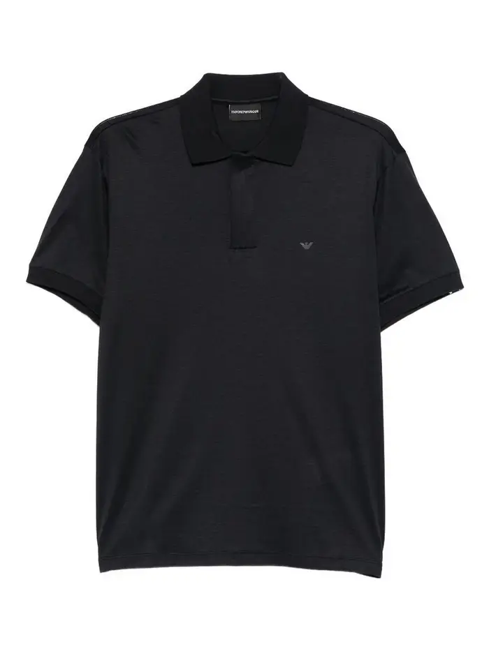 Emporio Armani Polo con logo Blu