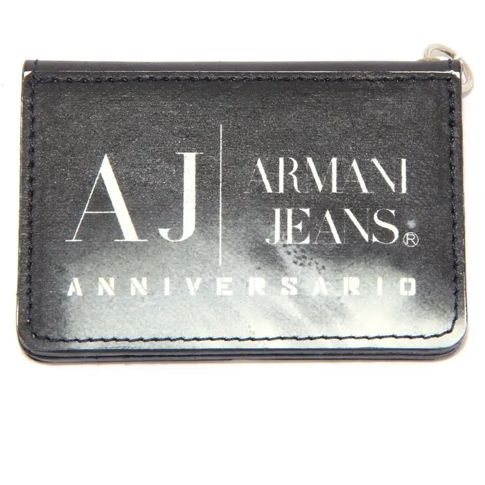 Portafoglio Emporio Armani portasoldi calamita JEANS ANNIVERSARIO scuro portfolio Blu