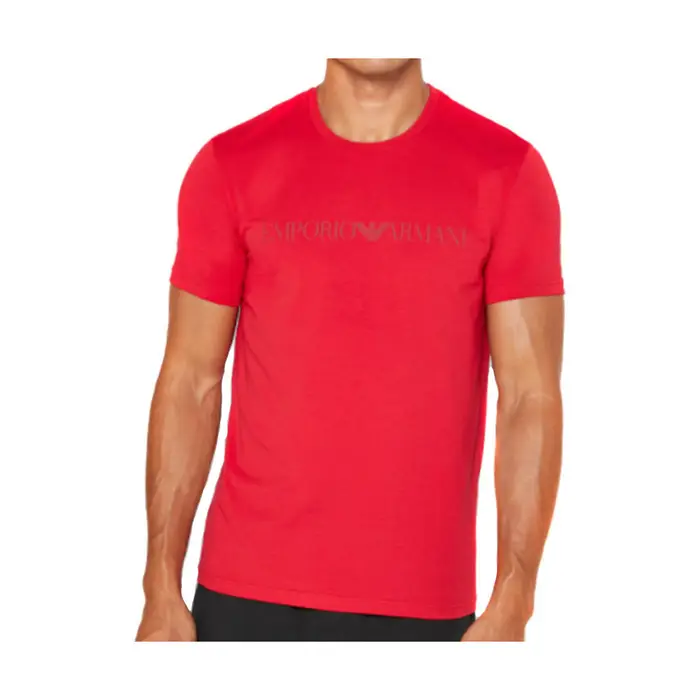 T-shirt Emporio Armani Logo crew neck Rosso