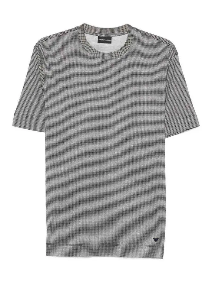 Emporio Armani T-shirt in misto cotone Bianco