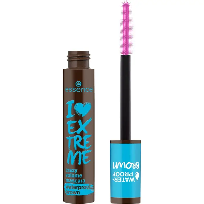 essence I LOVE EXTREME crazy volume mascara waterproof 01-Cozy Brown 12ml - Mascara Waterproof