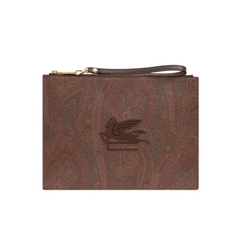 ETRO borse a mano uomo - pouch - marrone BROWN