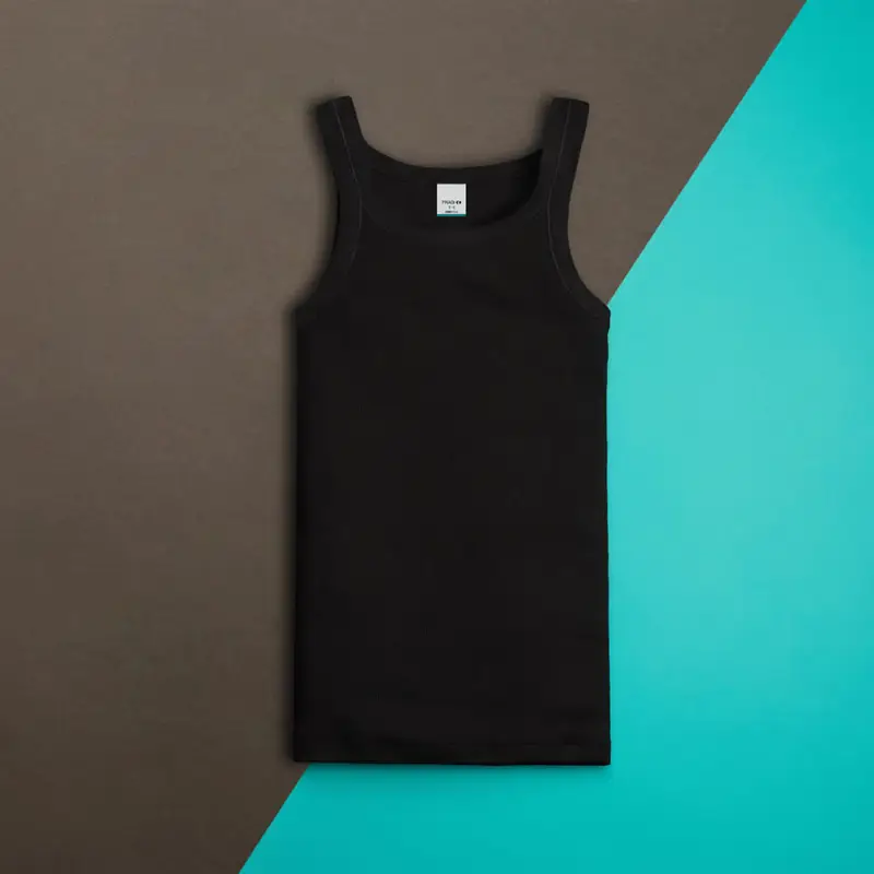 EVER Canotta spalla stretta 740 da uomo fragi bianco