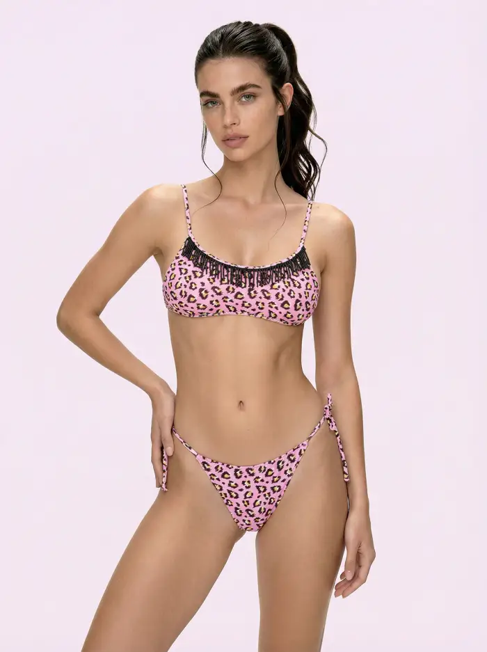 F**K Bikini Donna Crazy Top con Slip Regolabile Fantasia SW0701-X26