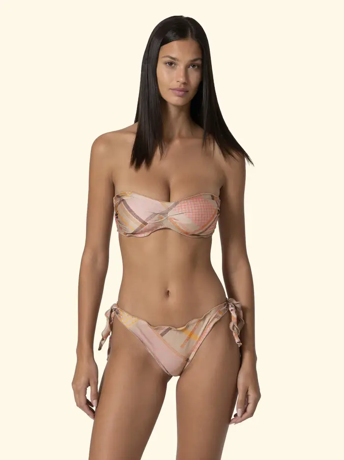 F**K Bikini Donna Fascia con Slip Regolabile Fantasia SW2607-X69