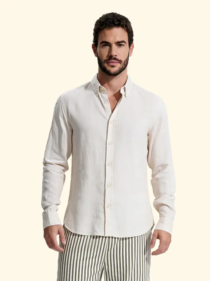 F**K Camicia Uomo Beige SM7000-BG