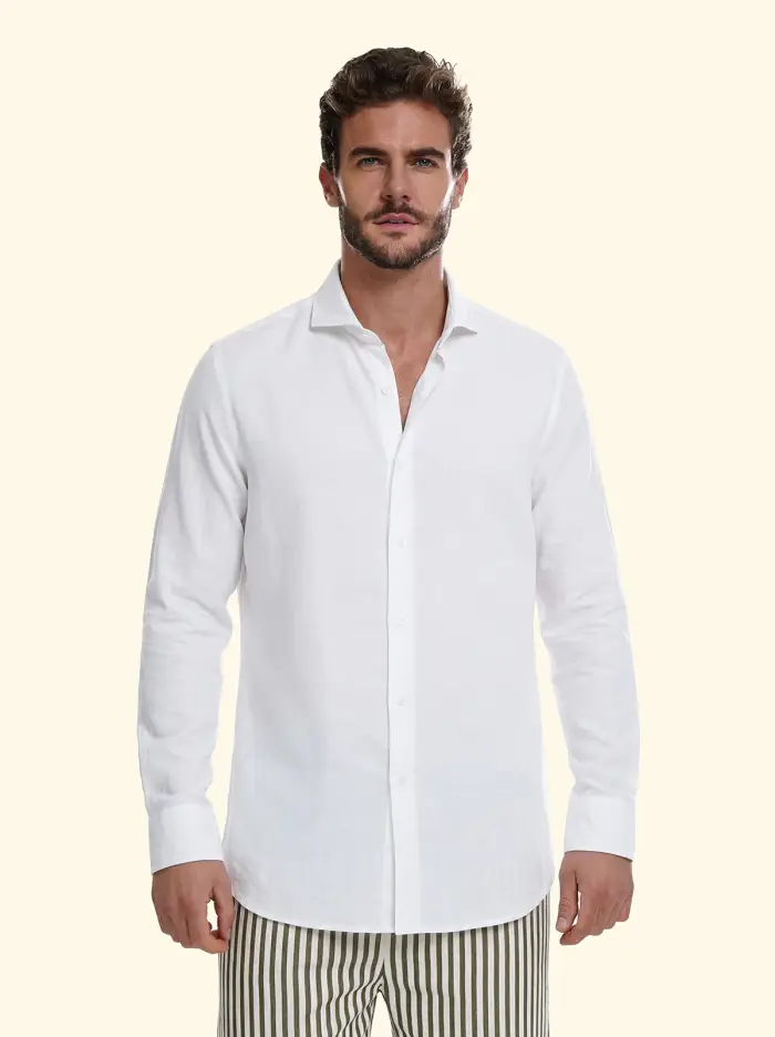 F**K Camicia Uomo Bianca SM7000-WH