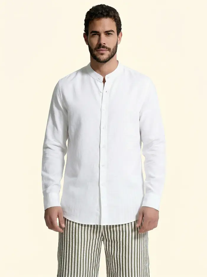 F**K Camicia Uomo Bianca SM7001-WH
