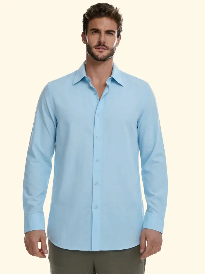 F**K Camicia Uomo Celeste SM7000-CL