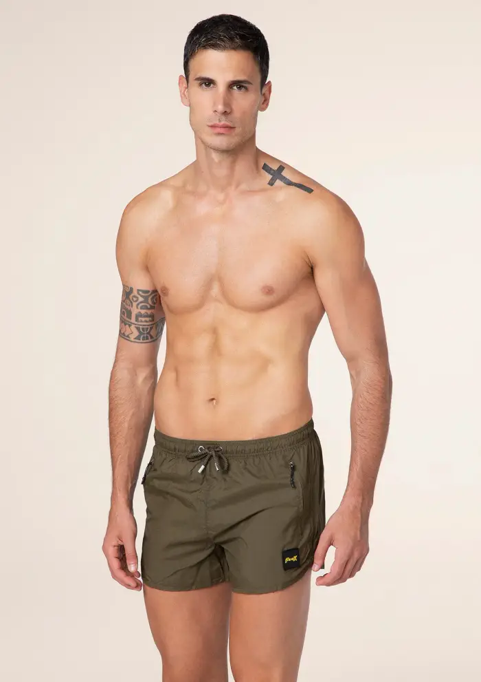 F**K Shorts Uomo Verde Militare M01BU03-MG