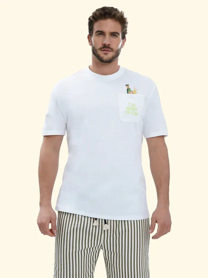 F**K T-Shirt Uomo Bianco SM6003-WH
