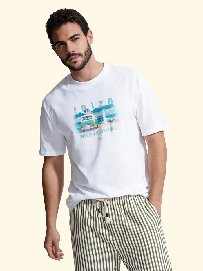 F**K T-Shirt Uomo Bianco SM6008-WH