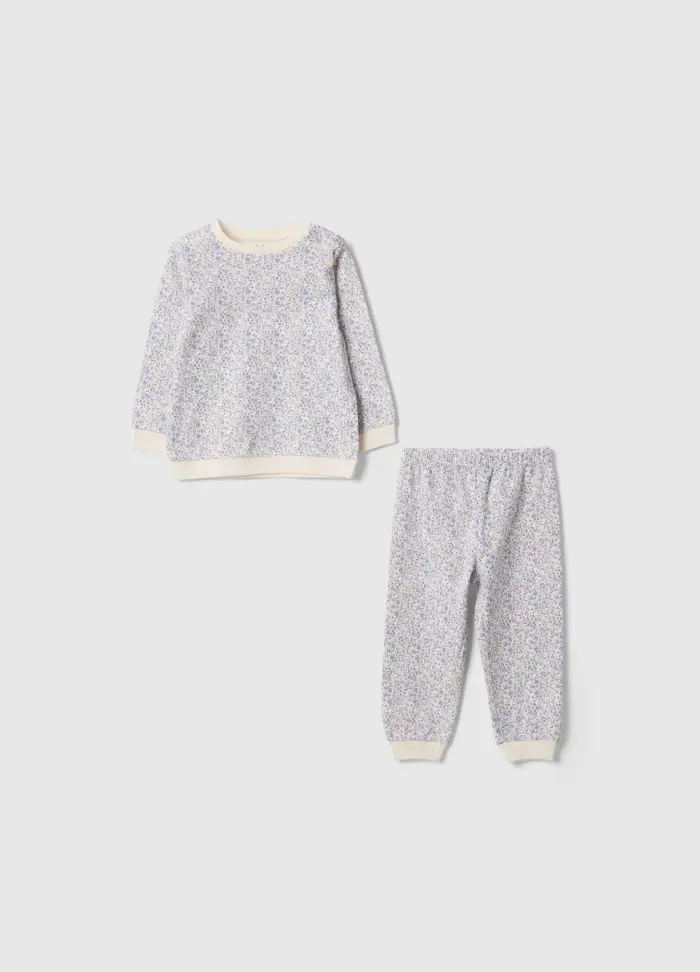 FAGOTTINO Pigiama In Puro Cotone Multicolor Da Neonato Con Design Floreale, Bambina, Multicolor