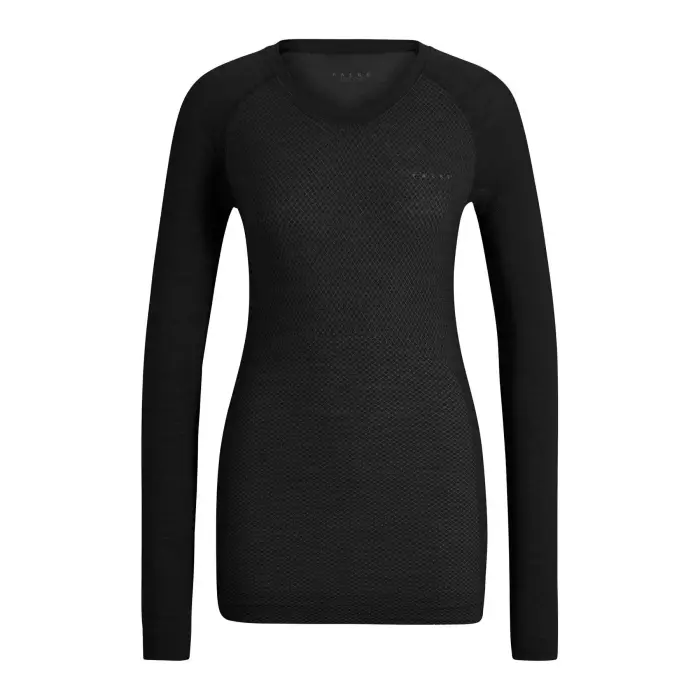 Maglietta donna a maniche lunghe Falke Wool-Tech Light Noir