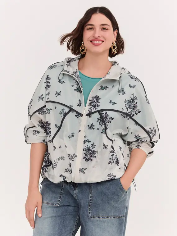 Fiorella Rubino Bomber con stampa floreale Donna, (60-62 IT)