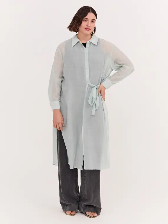 Fiorella Rubino Camicia lunga con laccetti Donna, (60-62 IT)