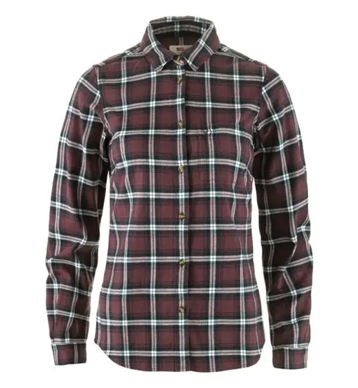 Fjällräven Övik Flannel W - camicia maniche lunghe - donna Red