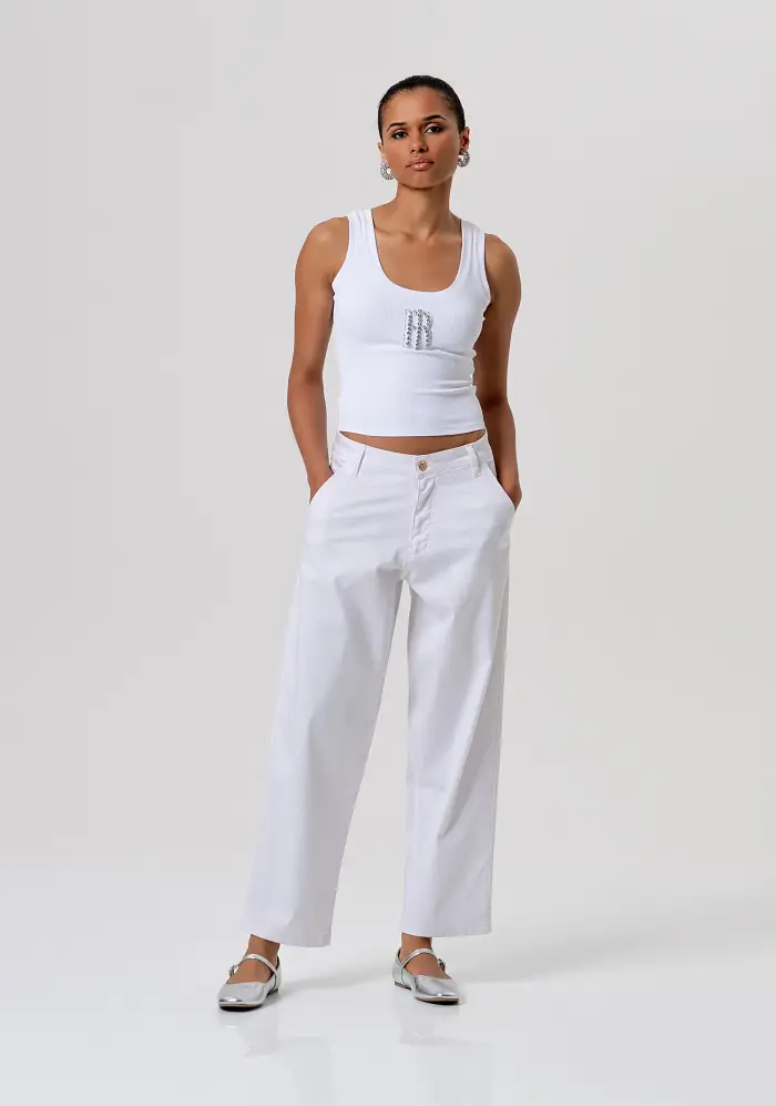 Fracomina Pantalone carrot modello chino balloon