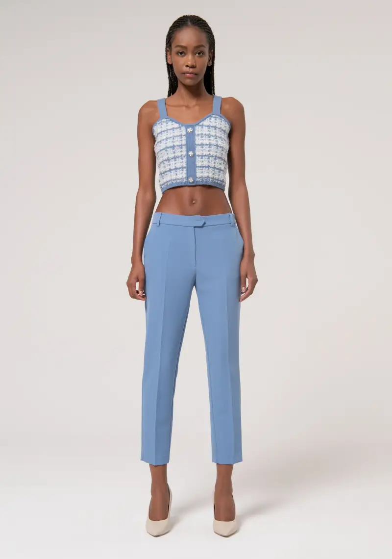 Fracomina Pantalone chino slim in tessuto stretch