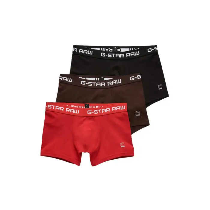 Boxer G-Star Classic trunk clr (x3) Rouge