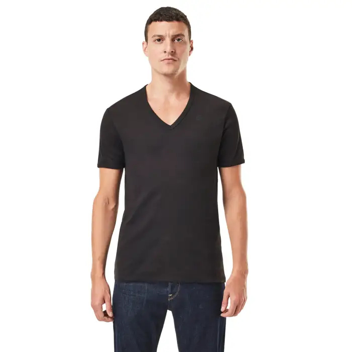 Confezione di 2 t-shirt a maniche corte G-Star Base v t Noir