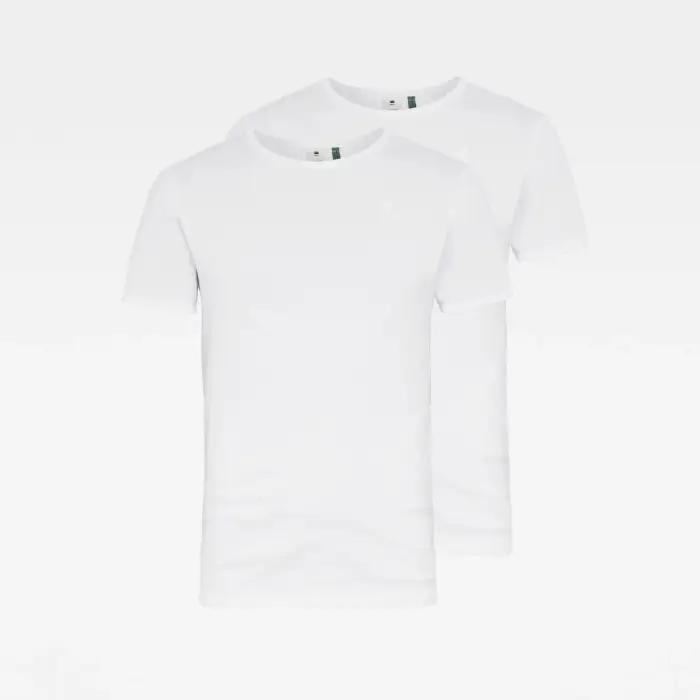 T-shirt a maniche corte G-Star Base r t (x2) Blanc