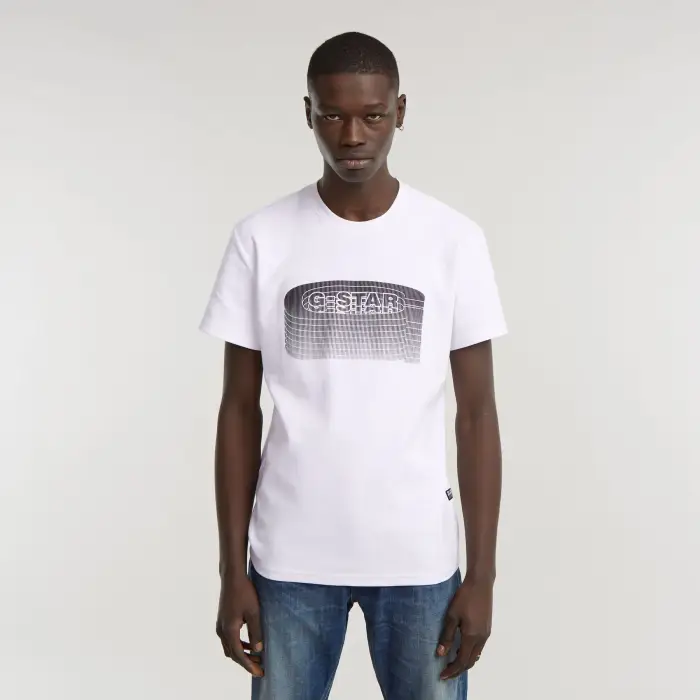 T-shirt G-Star Stacked old skool logo