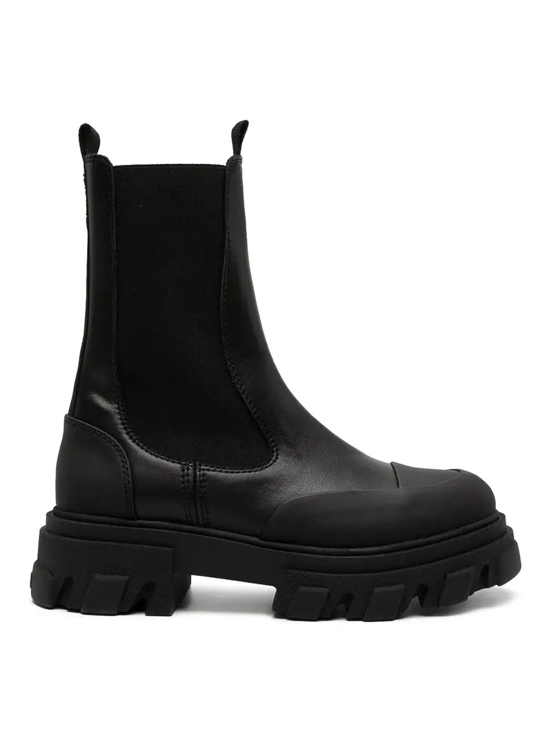 Ganni Stivaletti Chelsea Nero 4142175