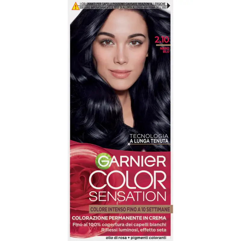 Garnier Color Sensation Colorazione Permanente In Crema 2 10 Nero Blu