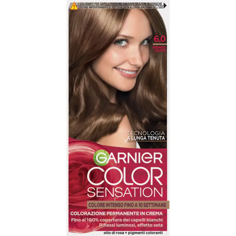 Garnier Color Sensation Colorazione Permanente In Crema 6 0 Biondo Scuro