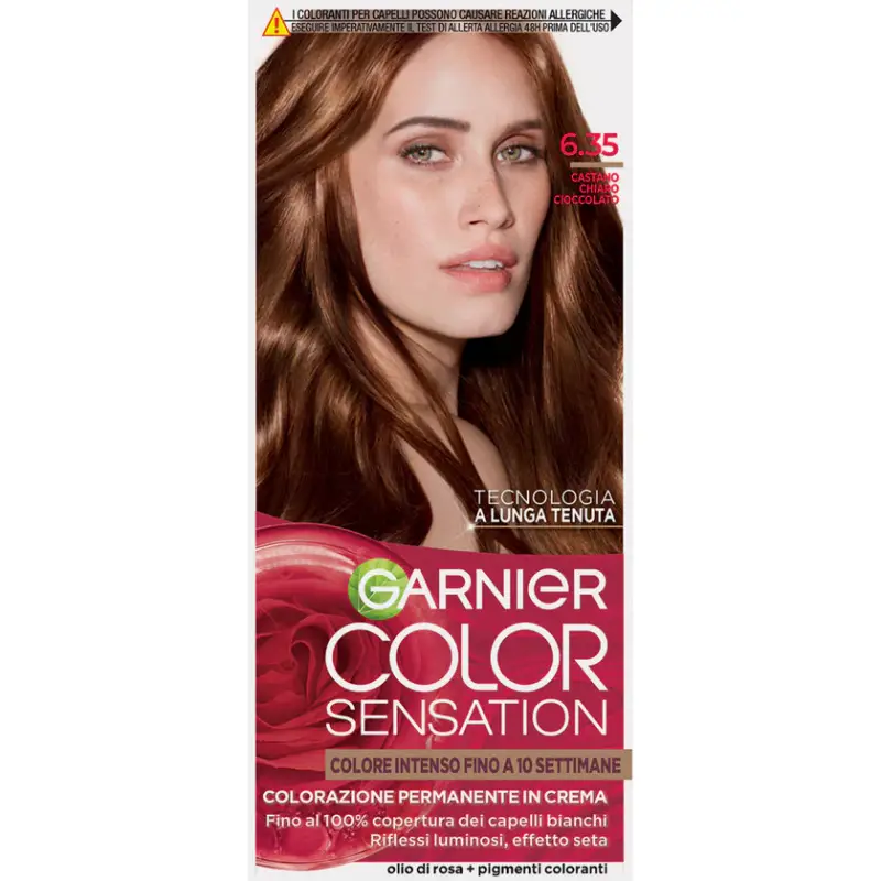 Garnier Color Sensation Colorazione Permanente In Crema 6 35 Castano Chiaro Cioccolato