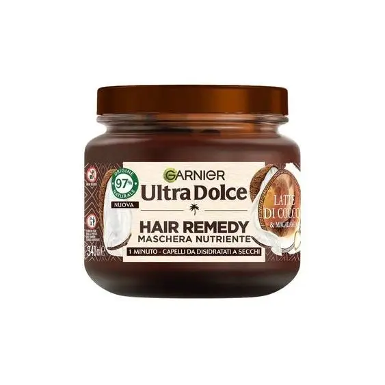 Garnier Ultra Dolce - Maschera Hair Remedy Latte di cocco 340 ml