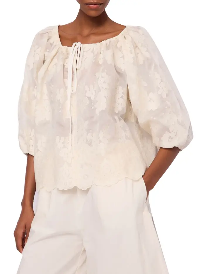 blusa gaudì da donna - avorio