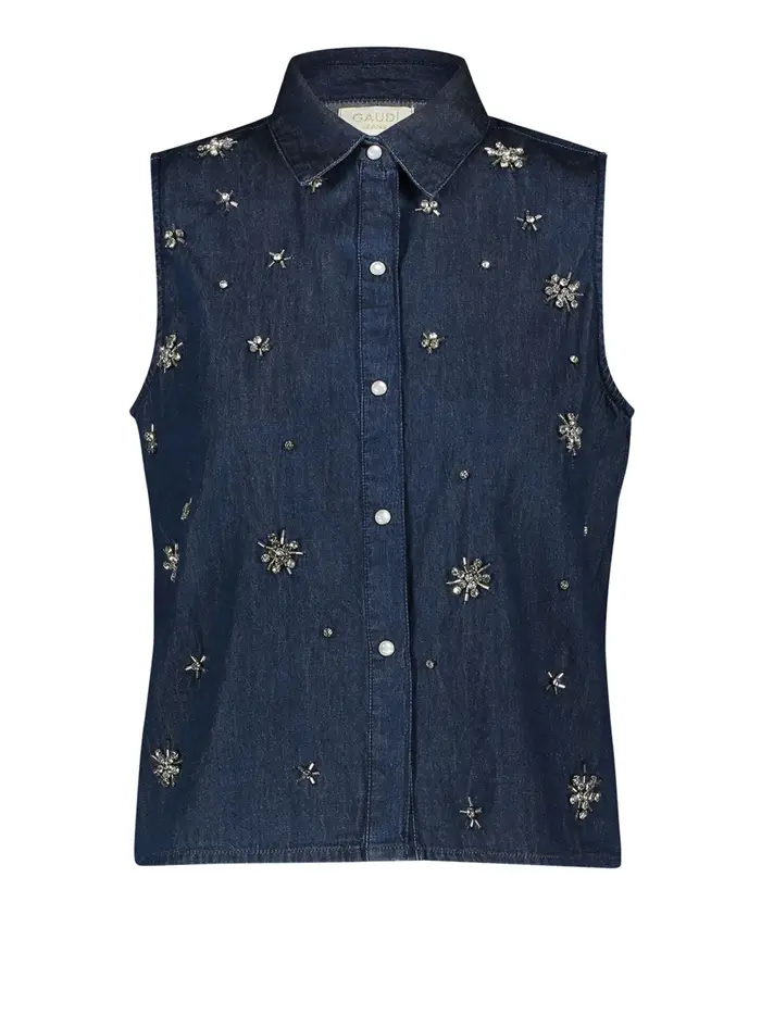 camicia jeans gaudì da donna - denim