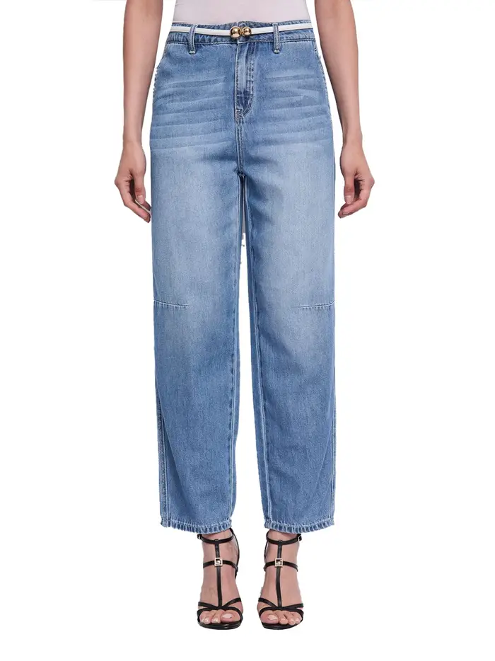 jeans carrot gaudì da donna - denim