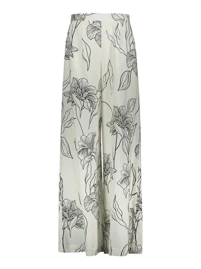 pantalone palazzo gaudì da donna - bianco