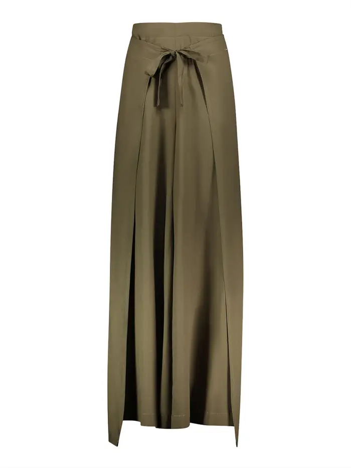 pantalone palazzo gaudì da donna - verde